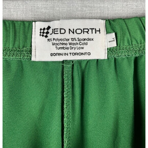 Jed North Athletic Shorts Men's Size L Green Elastic Tie Waist 4" Inseam - Picture 4 of 4
